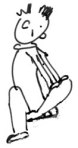 If sitting cross-legged is unsuitable for you, then you may find it better to kneel.