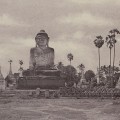 This colossal figure of Gautama represents the most popular Burmese form of the historical Buddha