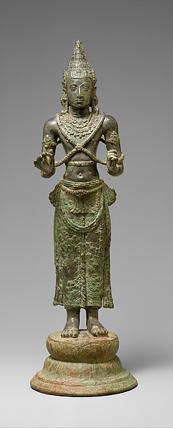 Standing Bodhisattva, probably Avalokiteshvara, Anuradhapura period, ca. 8th century, Sri Lanka. © Metropolitan Museum of Art