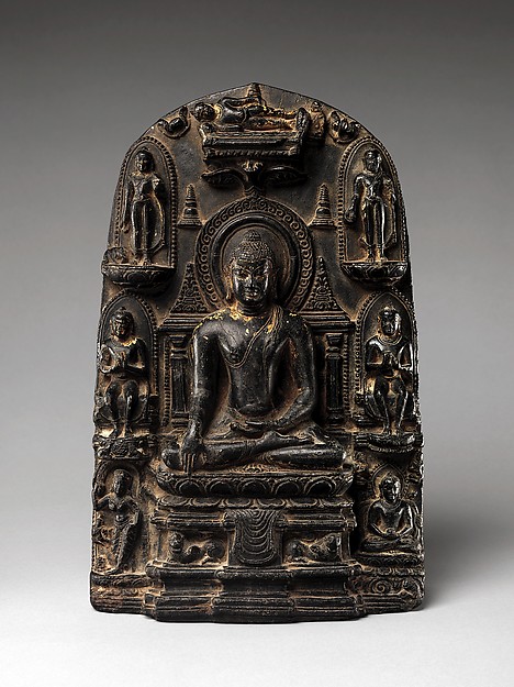 Stele with Eight Great Events from the Life of the Buddha