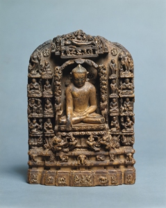 Stele with Scenes from the Life of the Buddha, Burma, early 13th century. © President and Fellows of Harvard College 