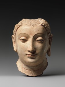 Buddha head, 5th–6th century, Afghanistan (probably Hadda)